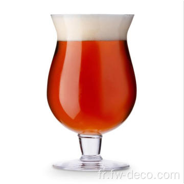 Logo personnalisé 390 ml de grandes verres de bière Tulip